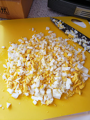 Chopped eggs