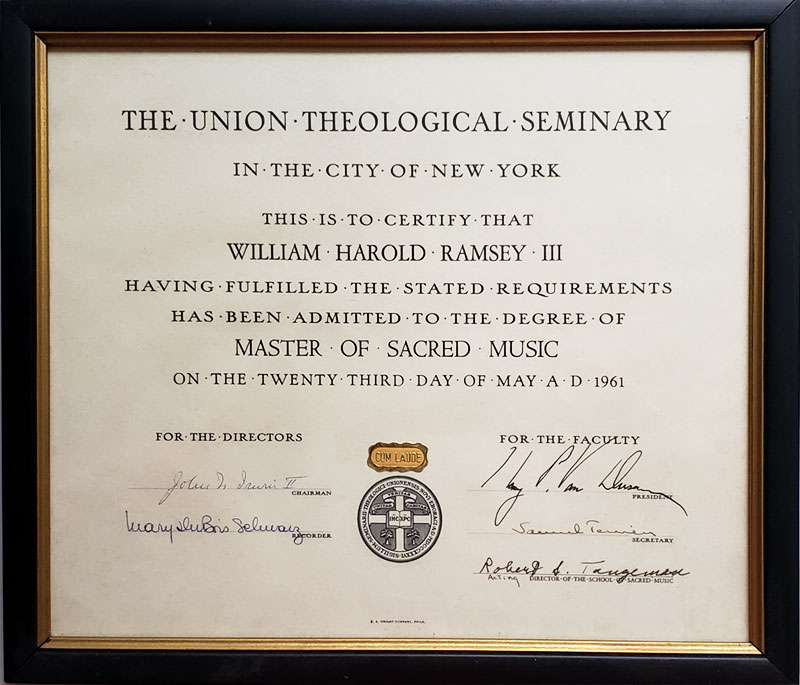 Union Theological Seminary School of Sacred Music