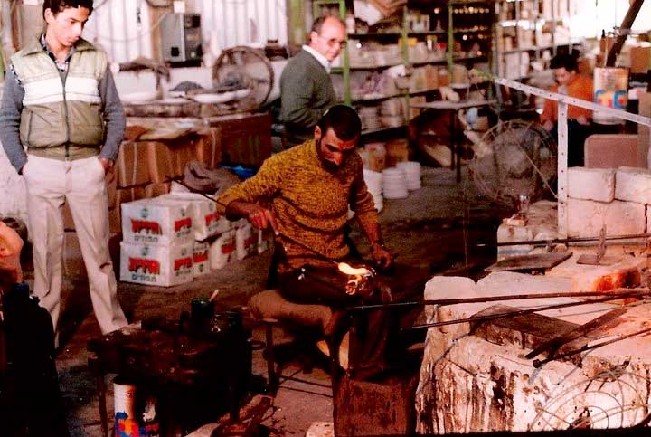 Glassblowers in Hebron