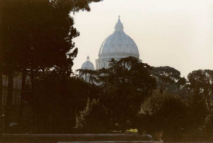 St Peter's Basilica from the Vatican