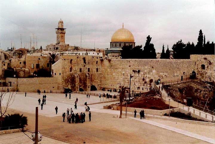 The Western Wall on Temple Mount