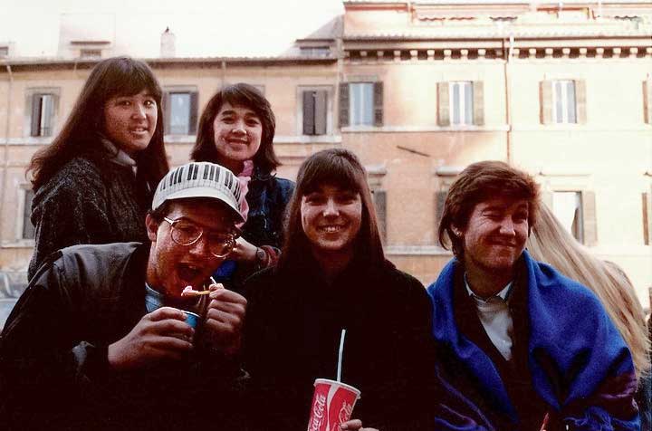 Students in Piazza Navona