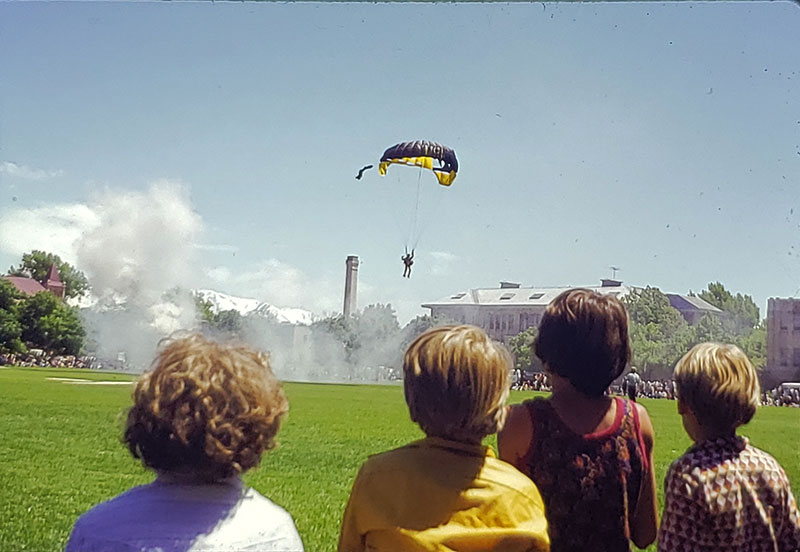 Sky Divers at USU