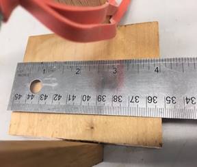 A wooden cutting board  Description automatically generated
