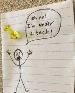 Under a Tack