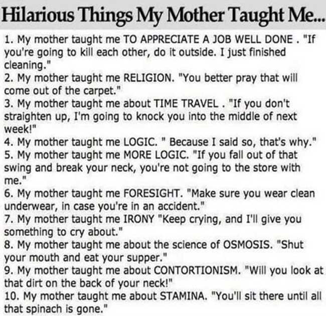 Mother Taught Me